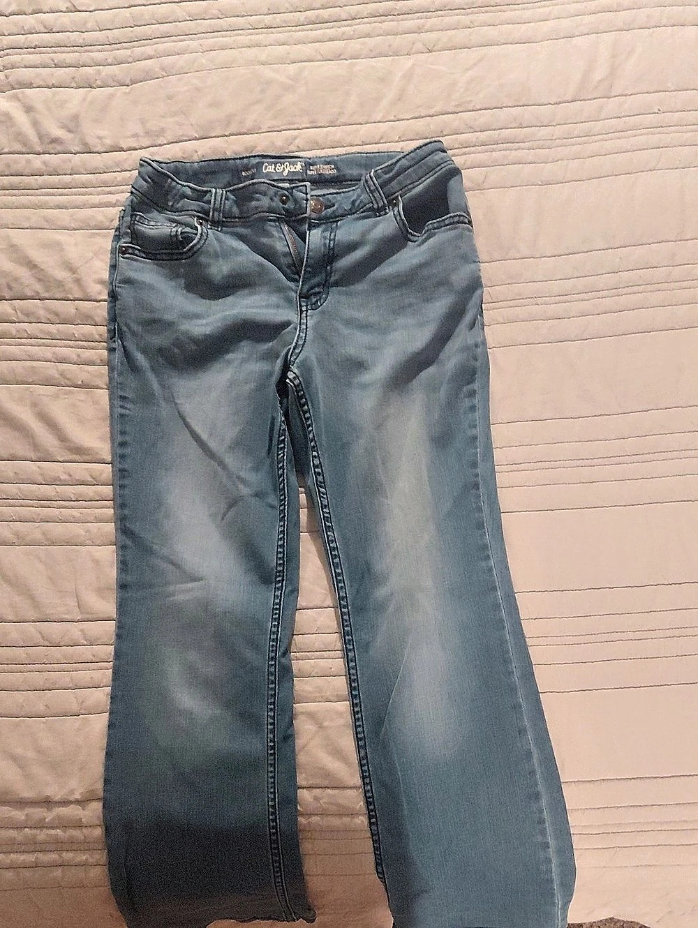Cat And Jack Girls Boot Cut Jeans in Blue